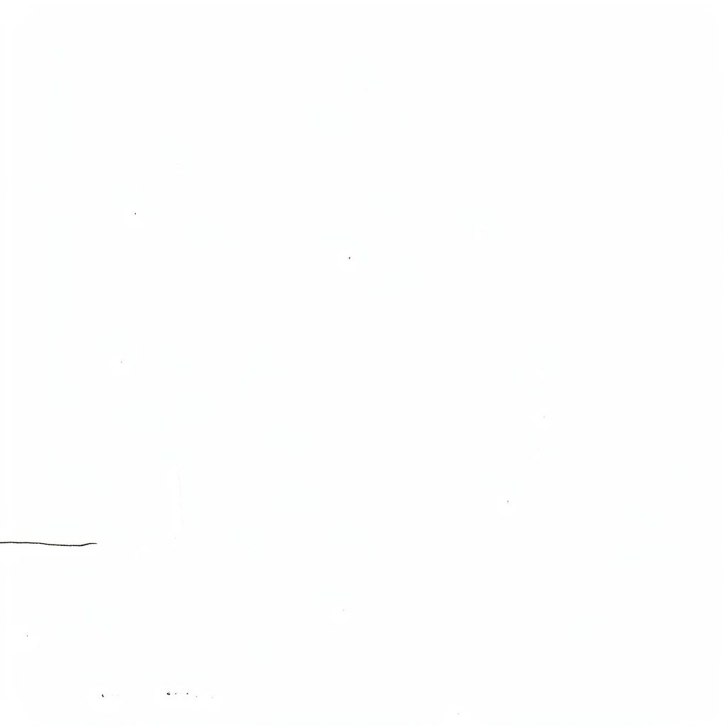 Hand-drawn ink illustration of a developer's terminal showing a stylized code review workflow, with connecting lines suggesting patch flow on a muted off-white background.